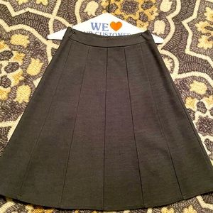 Grey classic pleat skirt